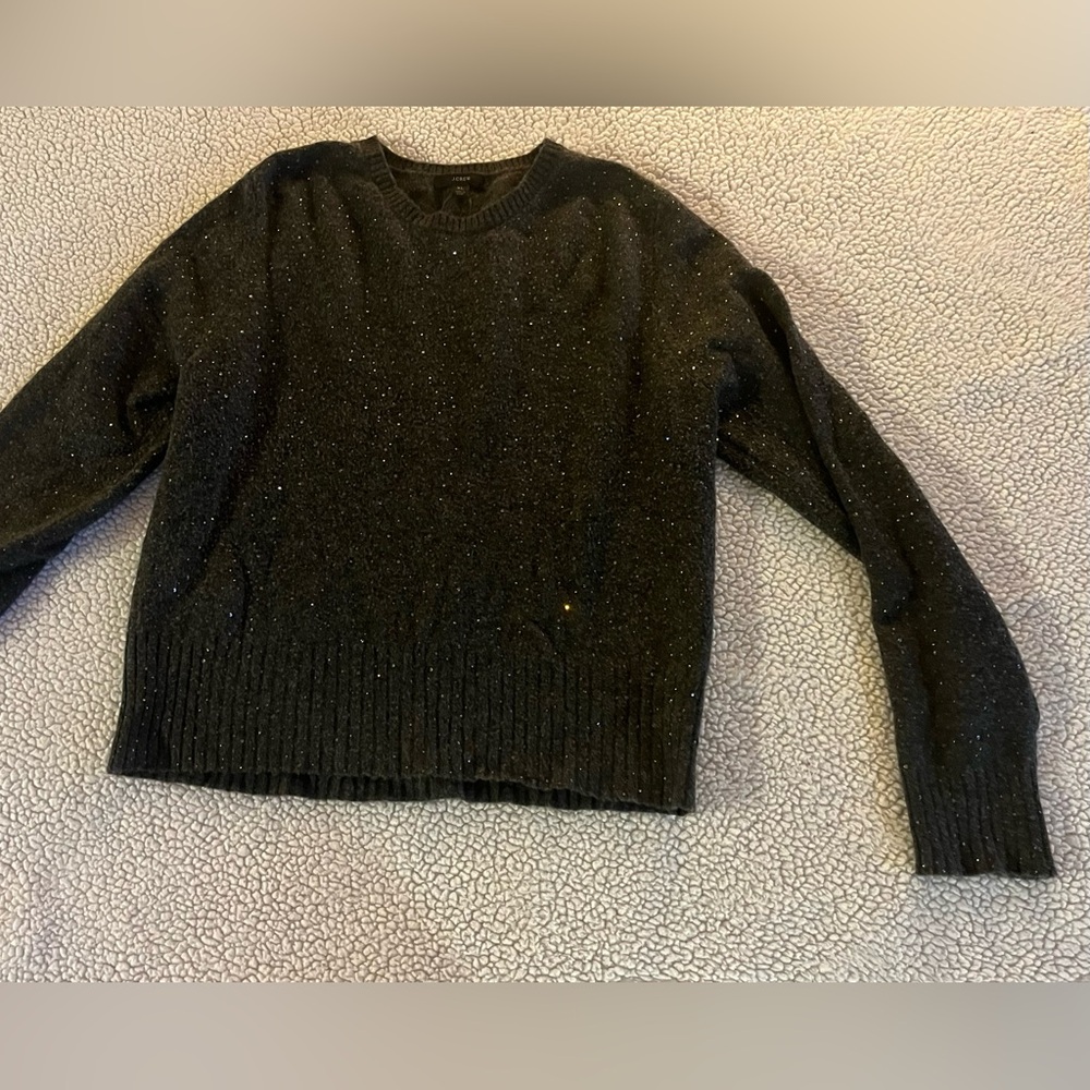 J. Crew Gray Sparkle Sweater - Women's XL